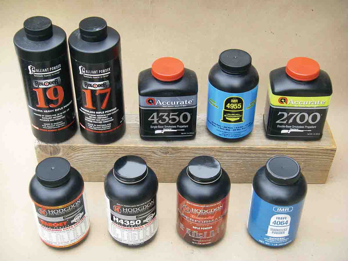 Select powders gave excellent overall performance with heavier bullet weights.